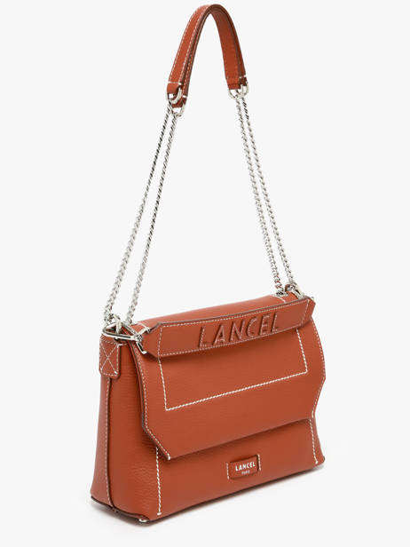 Sac BandouliÃ¨re Ninon Cuir Lancel Marron ninon A13782 vue secondaire 3
