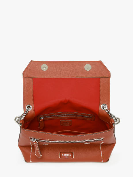 Sac BandouliÃ¨re Ninon Cuir Lancel Marron ninon A13782 vue secondaire 4
