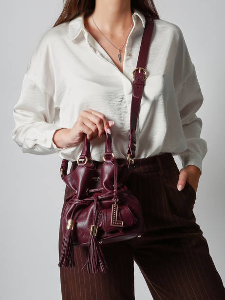 Sac Seau S Premier Flirt Cuir Lancel Violet premier flirt A10109 vue secondaire 1