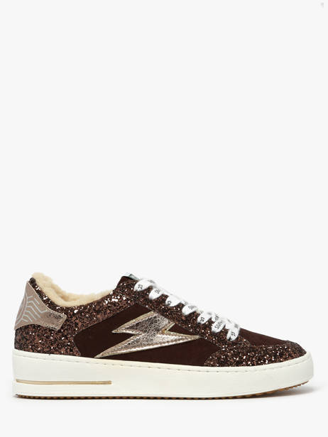 Sneakers In Leather Semerdjian Brown women NOUBAR