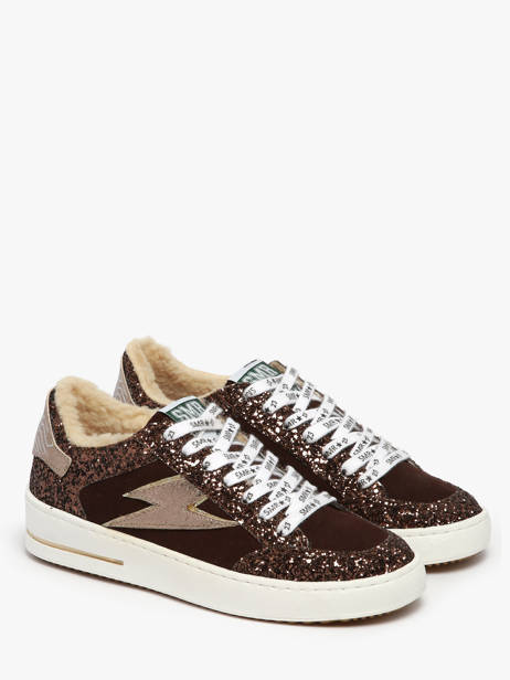 Sneakers In Leather Semerdjian Brown women NOUBAR other view 1