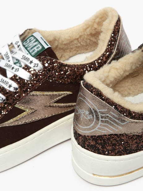 Sneakers In Leather Semerdjian Brown women NOUBAR other view 2