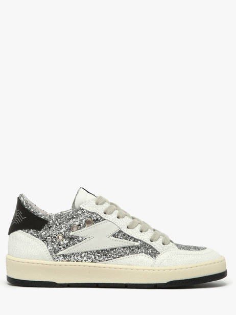 Sneakers In Leather Semerdjian Silver women DANY