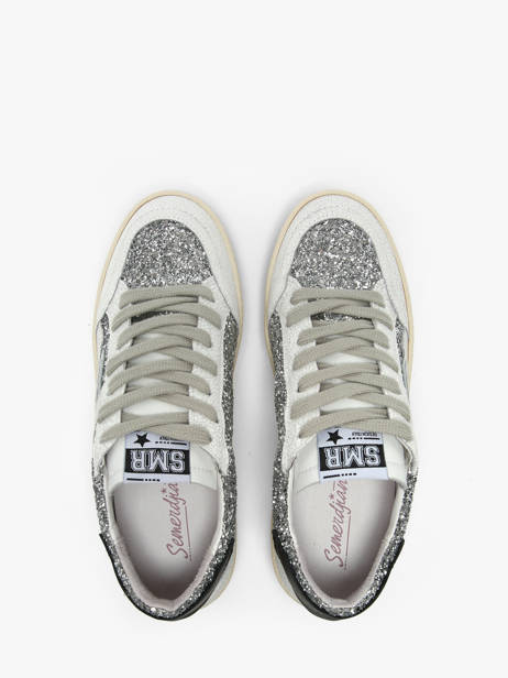 Sneakers In Leather Semerdjian Silver women DANY other view 3