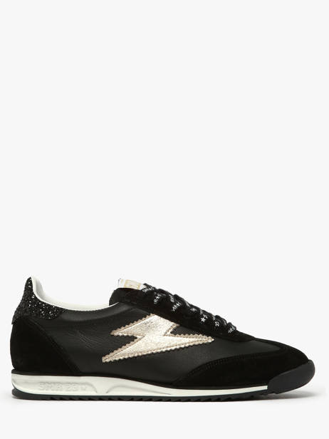 Sneakers In Leather Semerdjian Black women JOYCE