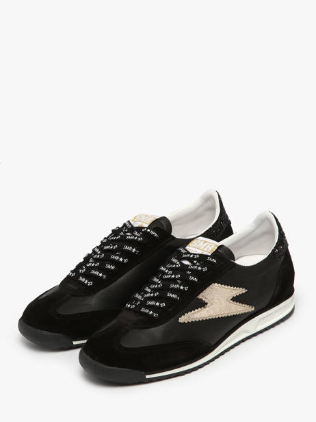 Sneakers In Leather Semerdjian Black women JOYCE other view 1