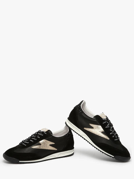 Sneakers In Leather Semerdjian Black women JOYCE other view 2