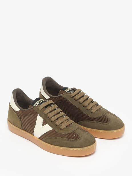 Sneakers In Leather Victoria Green women 1126220 other view 1