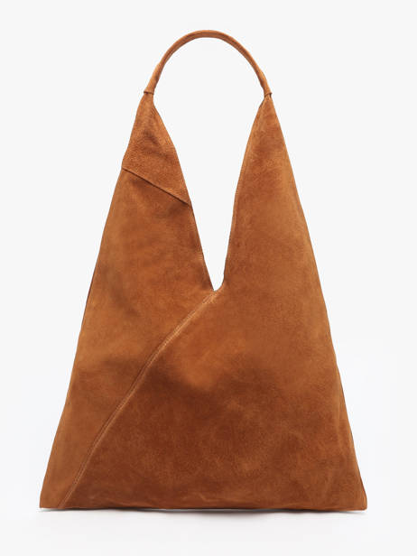 Shoulder Bag Velvet Leather Milano Brown velvet VE25069