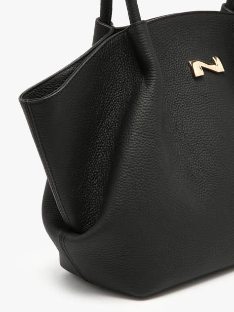 Sac Porté épaule Galatée Cuir Nathan baume Noir nymphea 3 vue secondaire 3