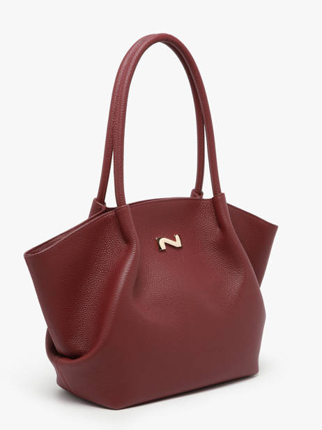 Leather Galatée Shoulder Bag Nathan baume Red nymphea 3 other view 1