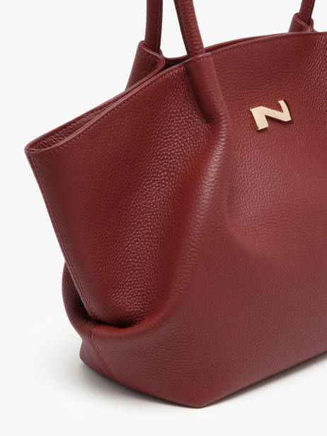 Leather Galatée Shoulder Bag Nathan baume Red nymphea 3 other view 2