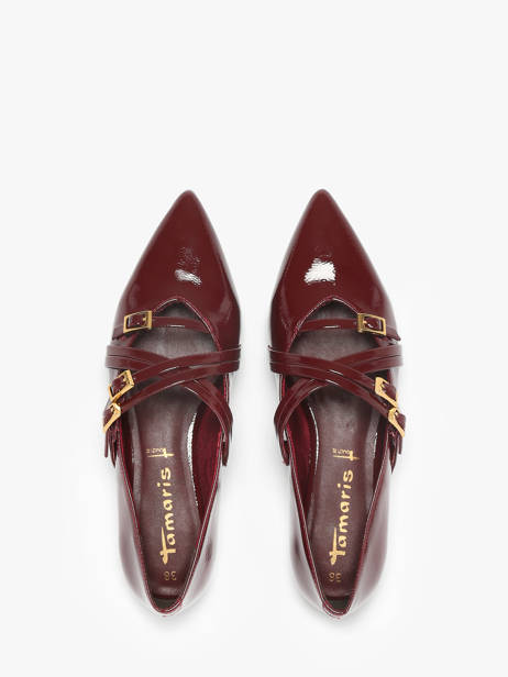 Ballerinas With Straps Tamaris Red women 45 other view 3