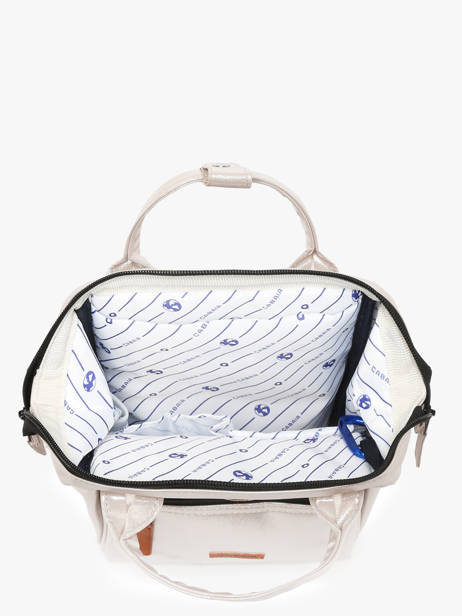 1 Compartment Backpack Cabaia Silver adventurer XS other view 3