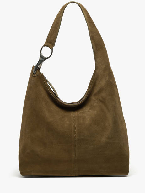 Shoulder Bag Leather Leather Biba Green leather JAP2L