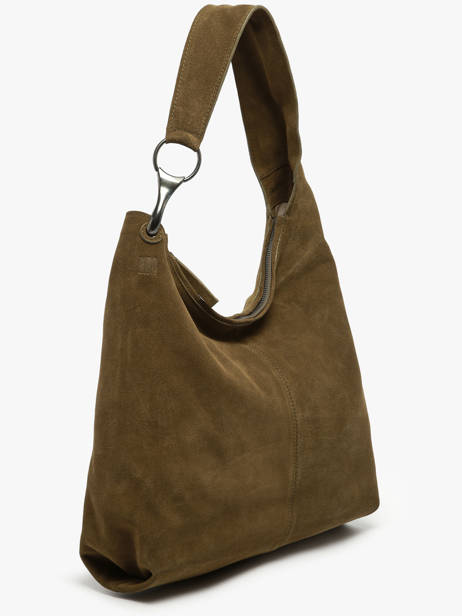 Shoulder Bag Leather Leather Biba Green leather JAP2L other view 1