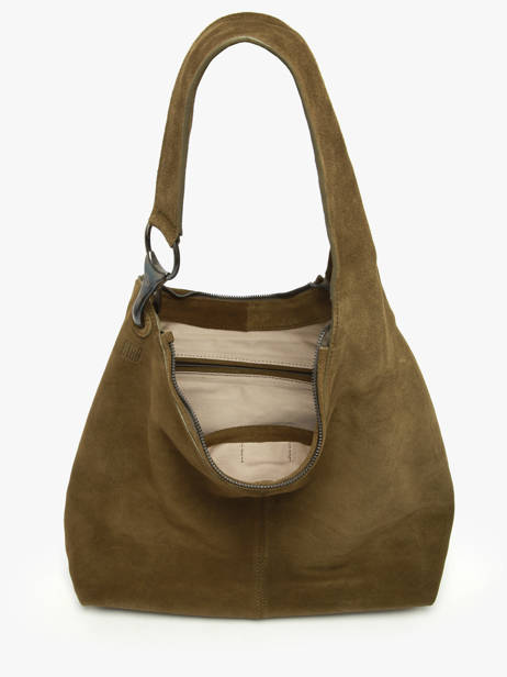 Shoulder Bag Leather Leather Biba Green leather JAP2L other view 2
