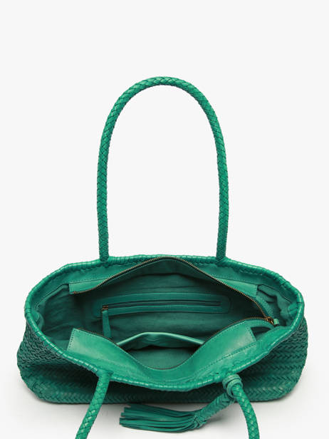Sac Porté épaule Heritage Cuir Biba Vert heritage PER10L vue secondaire 2