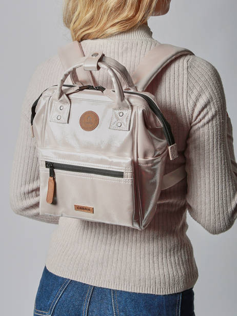 1 Compartment Backpack Cabaia Silver adventurer XS other view 1