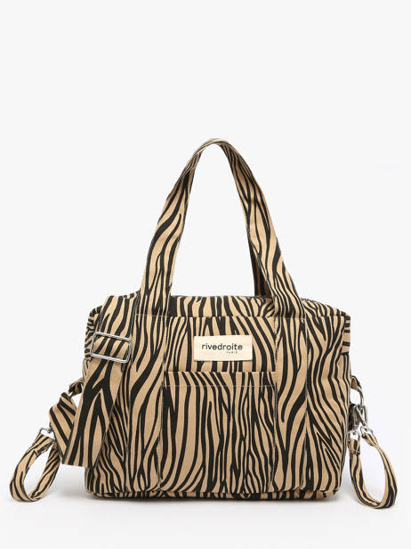 Recycled Cotton Mini Darcy Satchel Rivedroite Beige wild tribe MDARCWIL