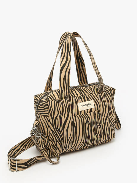 Recycled Cotton Mini Darcy Satchel Rivedroite Beige wild tribe MDARCWIL other view 1