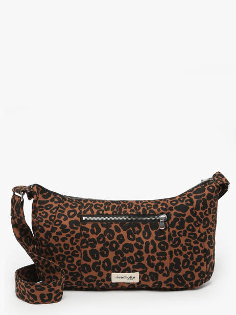 Recycled Cotton Mini Charlot Crossbody Bag Rivedroite Brown wild tribe MCHARWIL