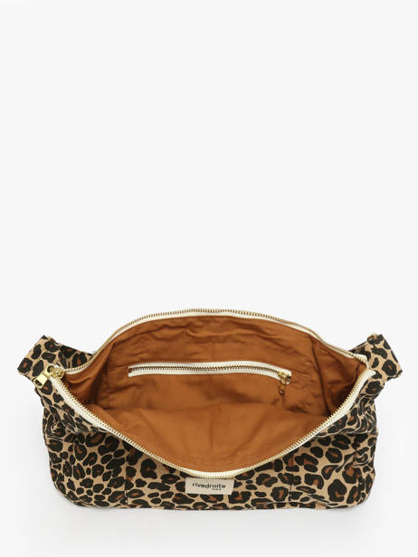 Recycled Cotton Mini Charlot Crossbody Bag Rivedroite Brown forever wild MCHARFOR other view 1