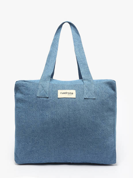 Shoulder Bag Célestins Recycled Coton Rivedroite Blue timeless CELESTIM