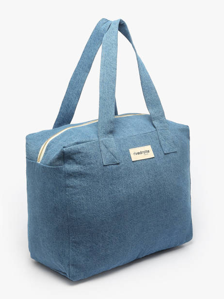 Shoulder Bag Célestins Recycled Coton Rivedroite Blue timeless CELESTIM other view 1