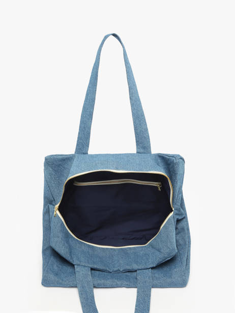 Shoulder Bag Célestins Recycled Coton Rivedroite Blue timeless CELESTIM other view 2