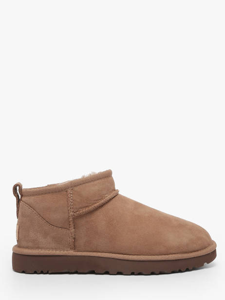Boots Classic Ultra Mini In Leather Ugg Brown accessoires 1116109