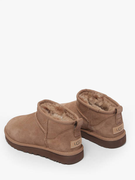 Boots Classic Ultra Mini In Leather Ugg Brown accessoires 1116109 other view 2