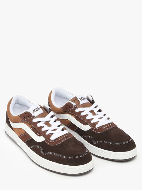 Sneakers In Leather Vans Brown men D6S3N11 other view 2