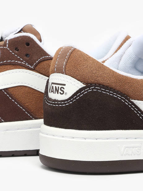 Sneakers In Leather Vans Brown men D6S3N11 other view 3