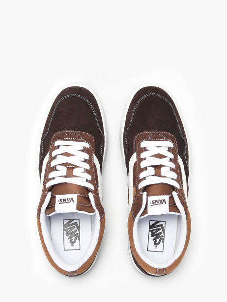 Sneakers In Leather Vans Brown men D6S3N11 other view 4