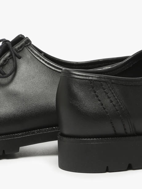 Derby Shoes In Leather Kleman Black women PADRINI other view 2