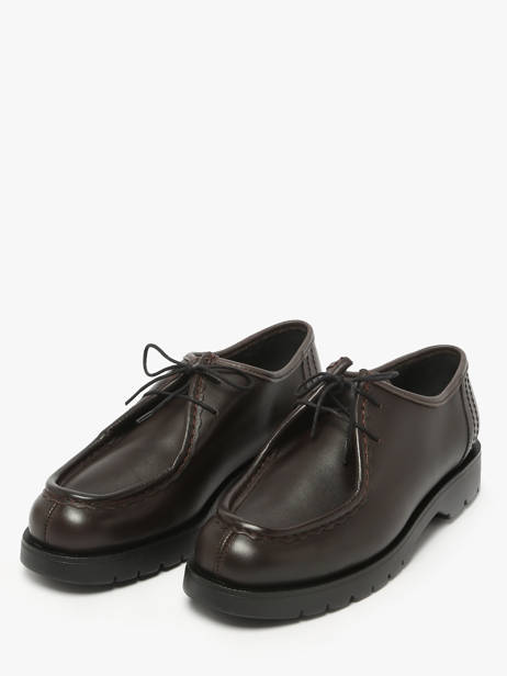 Derby Shoes In Leather Kleman Brown men PADROR other view 2