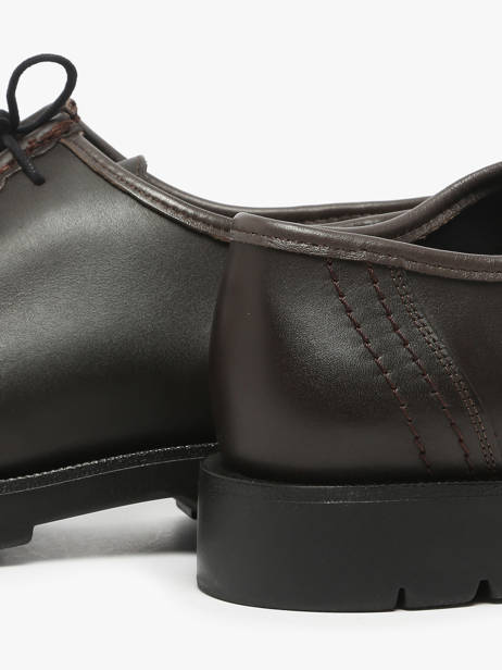 Derby Shoes In Leather Kleman Brown men PADROR other view 3