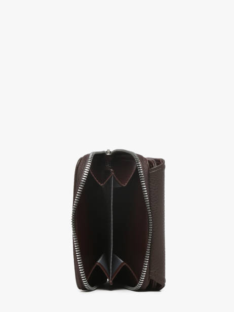 Compact Zip Wallet Classic Miniprix Brown grained H6012 other view 1