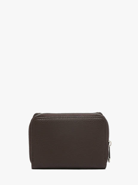 Compact Zip Wallet Classic Miniprix Brown grained H6012 other view 3