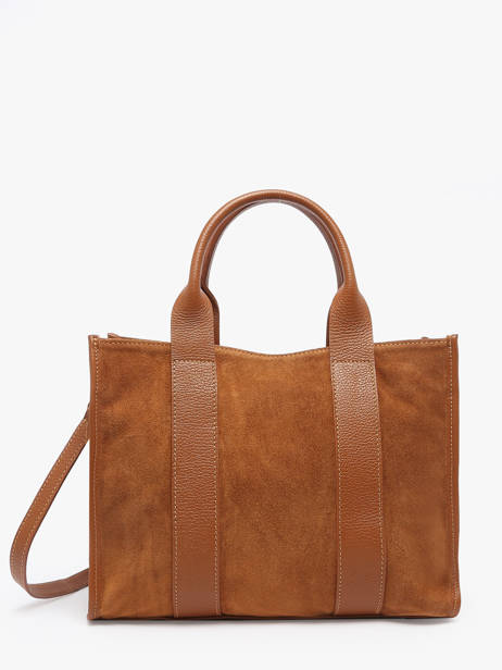 Satchel Velvet Caviar Milano Brown velvet caviar VC25063