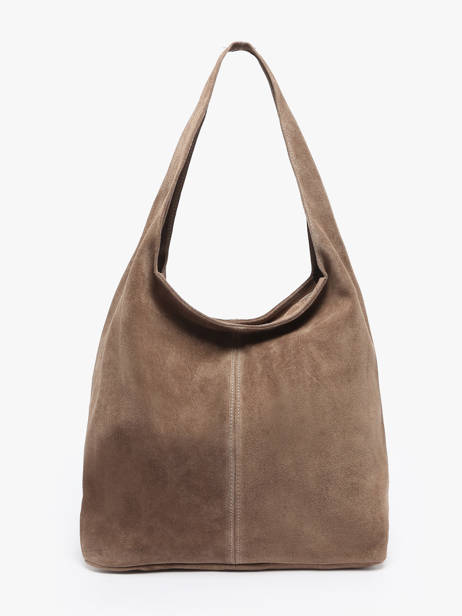 Shoulder Bag Velvet Leather Milano Brown velvet VE25065