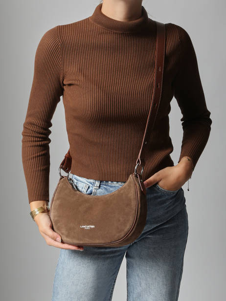 Shoulder Bag Suede Leather Lancaster Brown suede 81 other view 1