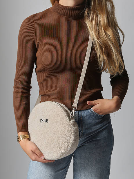 Sac Bandoulière Dora Winter Cuir Nathan baume Beige nathan S vue secondaire 1