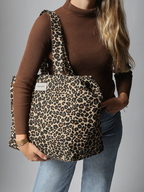 Shoulder Bag Célestins Recycled Coton Rivedroite Brown forever wild CELESFOR other view 1
