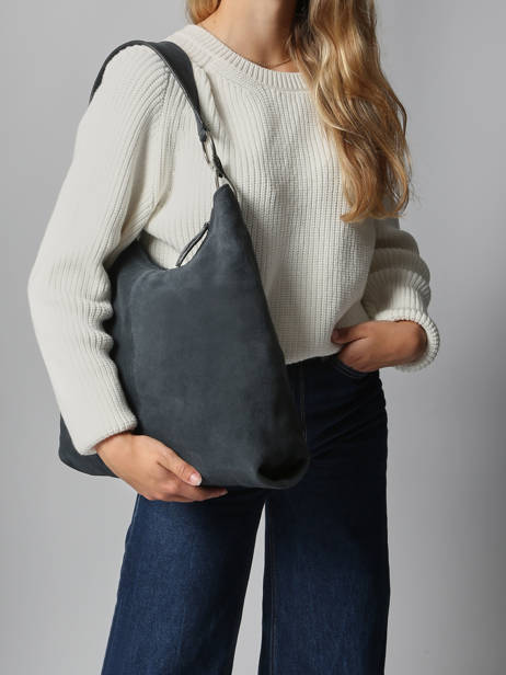 Shoulder Bag Leather Leather Biba Black leather JAP2L other view 1