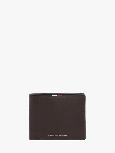 Portefeuille Cuir Tommy hilfiger Marron corporate AM13741
