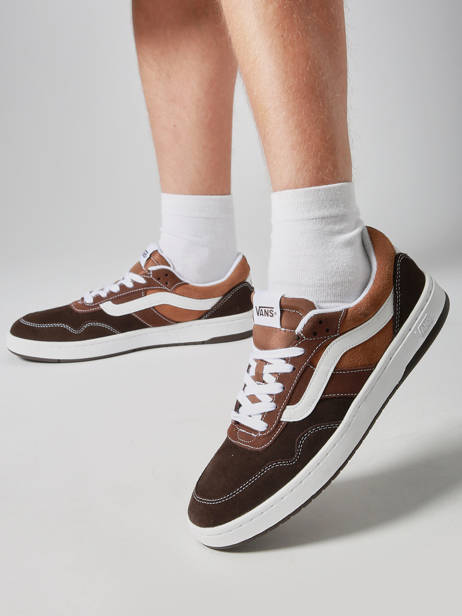 Sneakers In Leather Vans Brown men D6S3N11 other view 1
