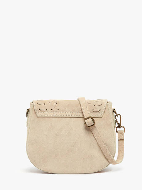 Shoulder Bag Velvet Leather Milano Beige velvet VE25062 other view 3