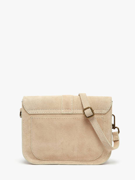 Shoulder Bag Velvet Leather Milano Beige velvet VE25063 other view 3